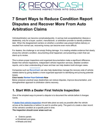 7 Smart Ways to Reduce Condition Report Disputes and Recover More From Auto Arbitration Claims.pdf (
