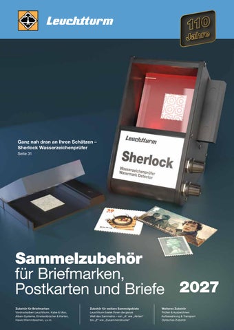 Sammelzubehör für Briefmarken, Postenkarten und Briefe CH DE
