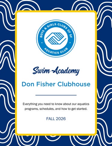 Fall 2026 Swim Academy Facts Sheet (English)