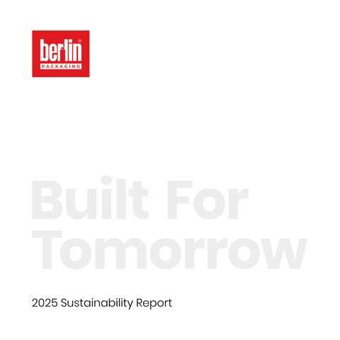 Berlin Packaging 2025 Sustainability Report