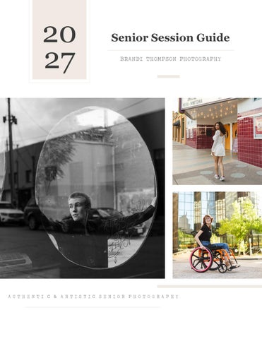 Brandi Thompson Photography Senior Pricing 2027