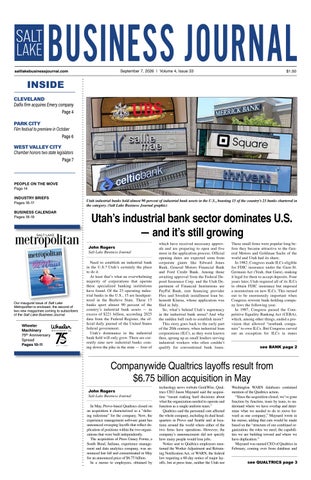 Salt Lake Business Journal | September 7, 2026