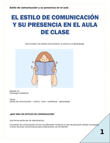 EL ESTILO DE COMUNICACIÓN ACT 2 Issuu (Autoguardado) - copia (2)