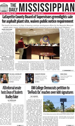 The Daily Mississippian |September 10, 2026