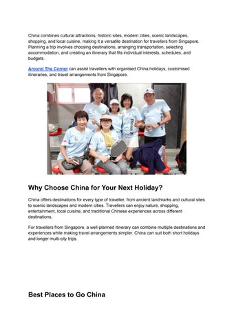 Explore the Diverse Travel Experiences of China