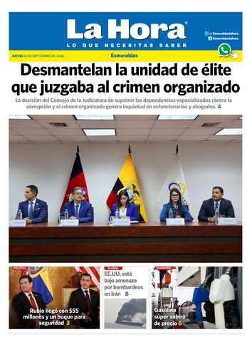 Esmeraldas, Jueves 10 Septiembre 2026