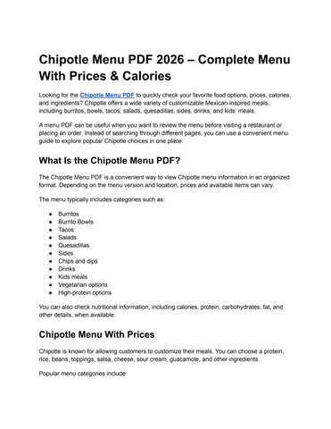 chipotle menu pdf