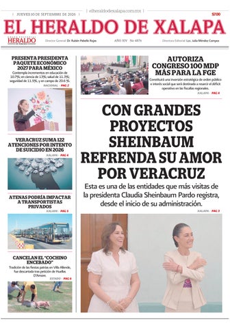El Heraldo de Xalapa 10 de Septiembre de 2026