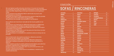 Catálogo de sofás de exterior para contract