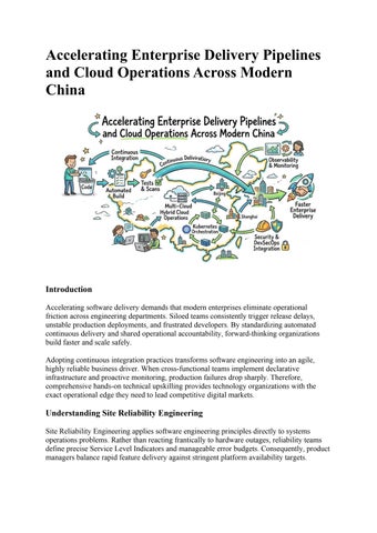 Accelerating Enterprise Delivery Pipelines and Cloud Operations Across Modern China
