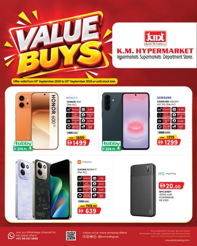 K.M. HYPERMARKET – Value Buys Deals (10th to 20th September 2026)