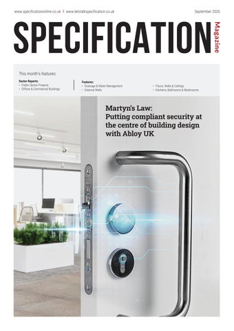Specification Magazine September 2026