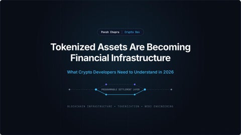 Tokenized Assets as Financial Infrastructure | Peesh Chopra