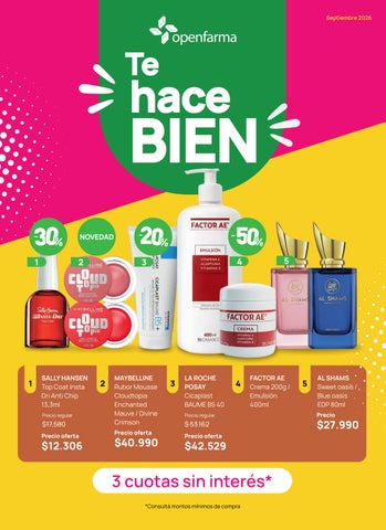 Catálogo Openfarma septiembre 2026