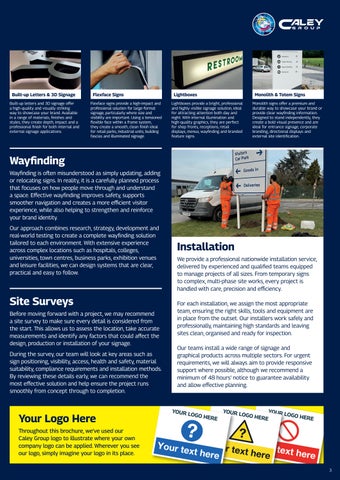 The Caley Group - Traffic Management Signage 第 3 页