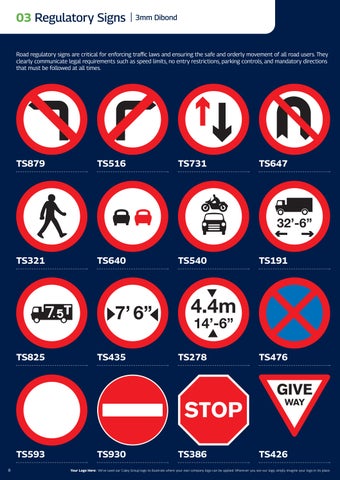 The Caley Group - Traffic Management Signage 第 8 页