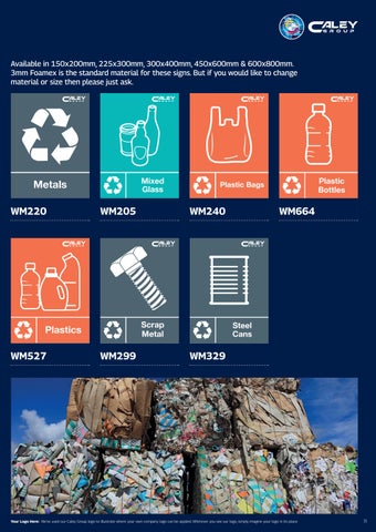 The Caley Group - Waste Management Signage 第 11 页