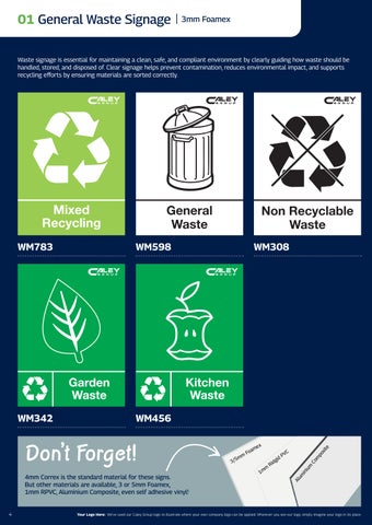 The Caley Group - Waste Management Signage 第 4 页