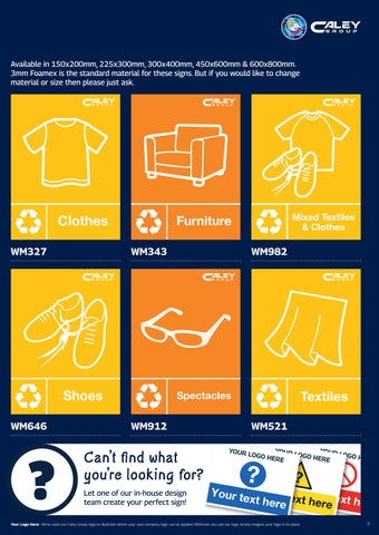 The Caley Group - Waste Management Signage 第 7 页