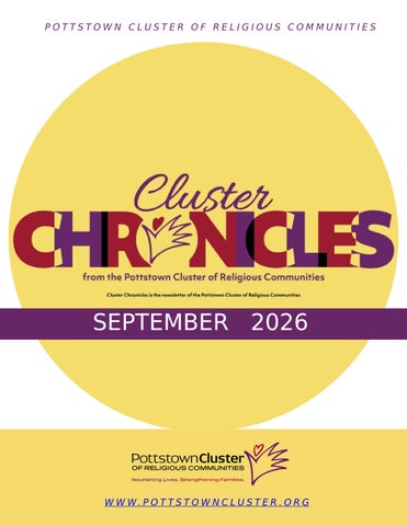 Cluster Chronicles September Newsletter