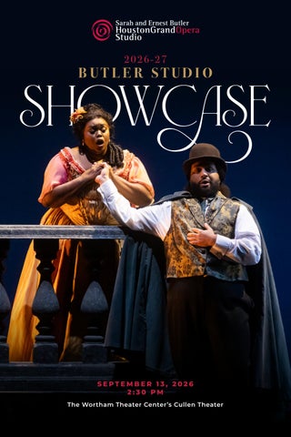 HGO Butler Studio Showcase Program 2026