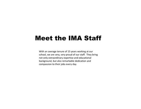 Meet our (wonderful) Staff 
