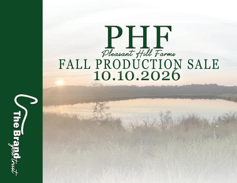 Pleasant Hill Farms Fall Production Sale 2026