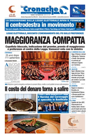 Cronache del 11 settembre 2026