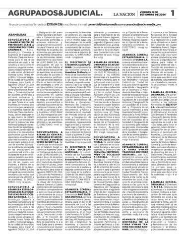 SUPLEMENTO - AGRUPADOS - EDICIÓN 11.369