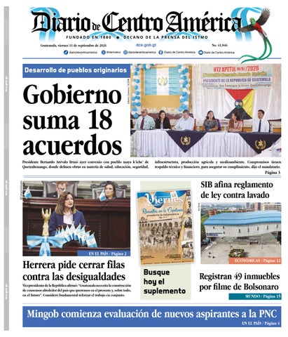 Edición Diario de Centro América 11 de Septiembre 2026