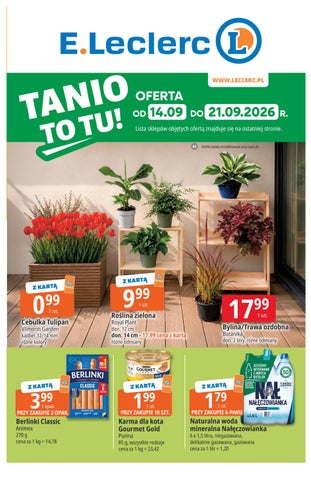 E.Leclerc gazetka od 14.09 do 21.09.2026