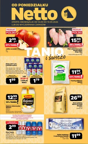 Netto gazetka od 14.09 do 19.09.2026
