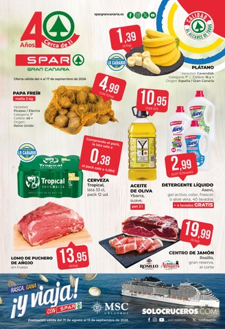 Folleto SPAR Gran Canaria - Del 4 al 17 de septiembre de 2026