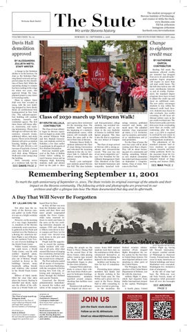 [The Stute] September 11, 2026 (Issue 1, Volume CXXIIII)