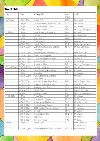 Senior Extra Curricular 小册 秋季 26 第 11 页