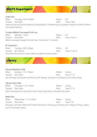 Senior Extra Curricular 小册 秋季 26 第 7 页