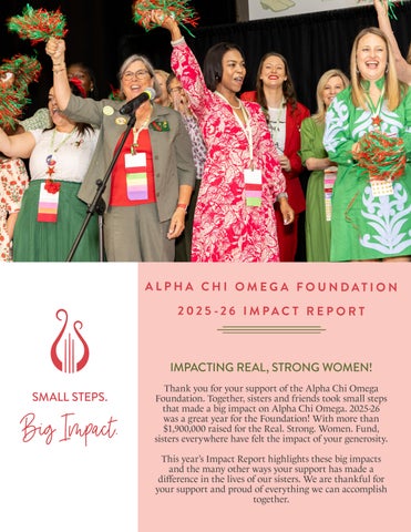 25-26 Foundation Impact Report with Donor Listing