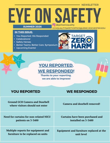 Eye on Safety Newsletter - Summer 2026