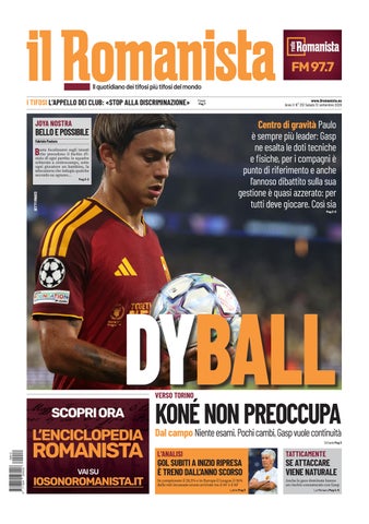 Il Romanista del 12 settembre 2026