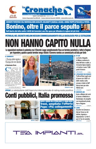 Cronache del 12 settembre 2026