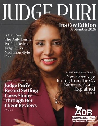 Judge Puri: Ins Cov Edition, September 2026