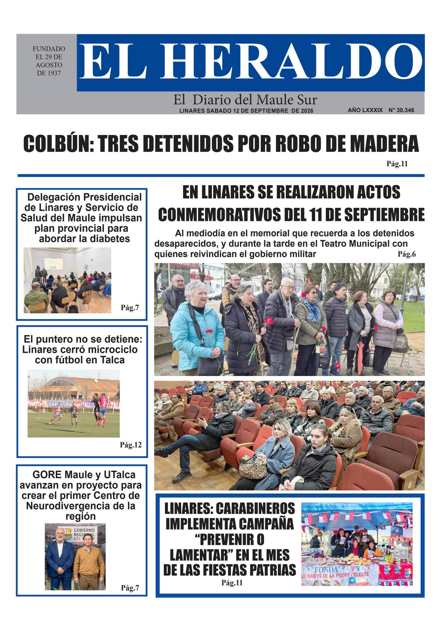 Sabado 12 de septiembre 2026