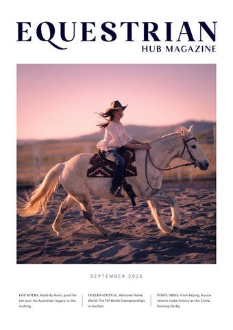 Equestrian Hub Magazine September 2026