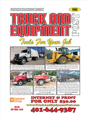 Truck And Equipment Post - Issue #38-39, 2026