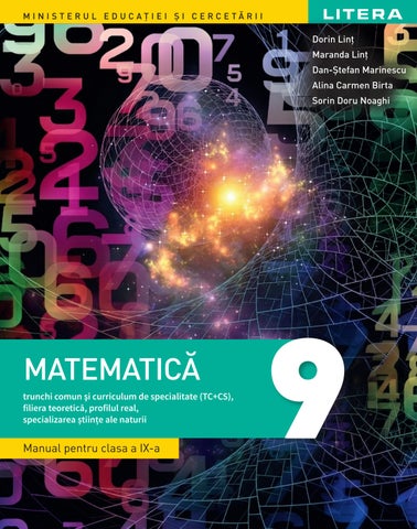 Matematică TC+CS, științele naturii, clasa a IX-a