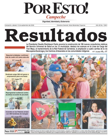 PORTADA POR ESTO CAMPECHE, SABADO 12 DE SEPTIEMBRE DE 2026