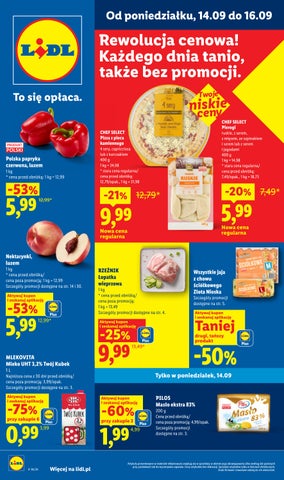 Lidl gazetka od 14.09 do 16.09.2026