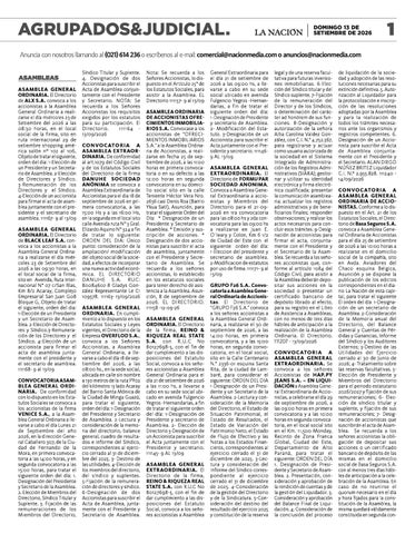 SUPLEMENTO - AGRUPADOS  - EDICIÓN 11.371