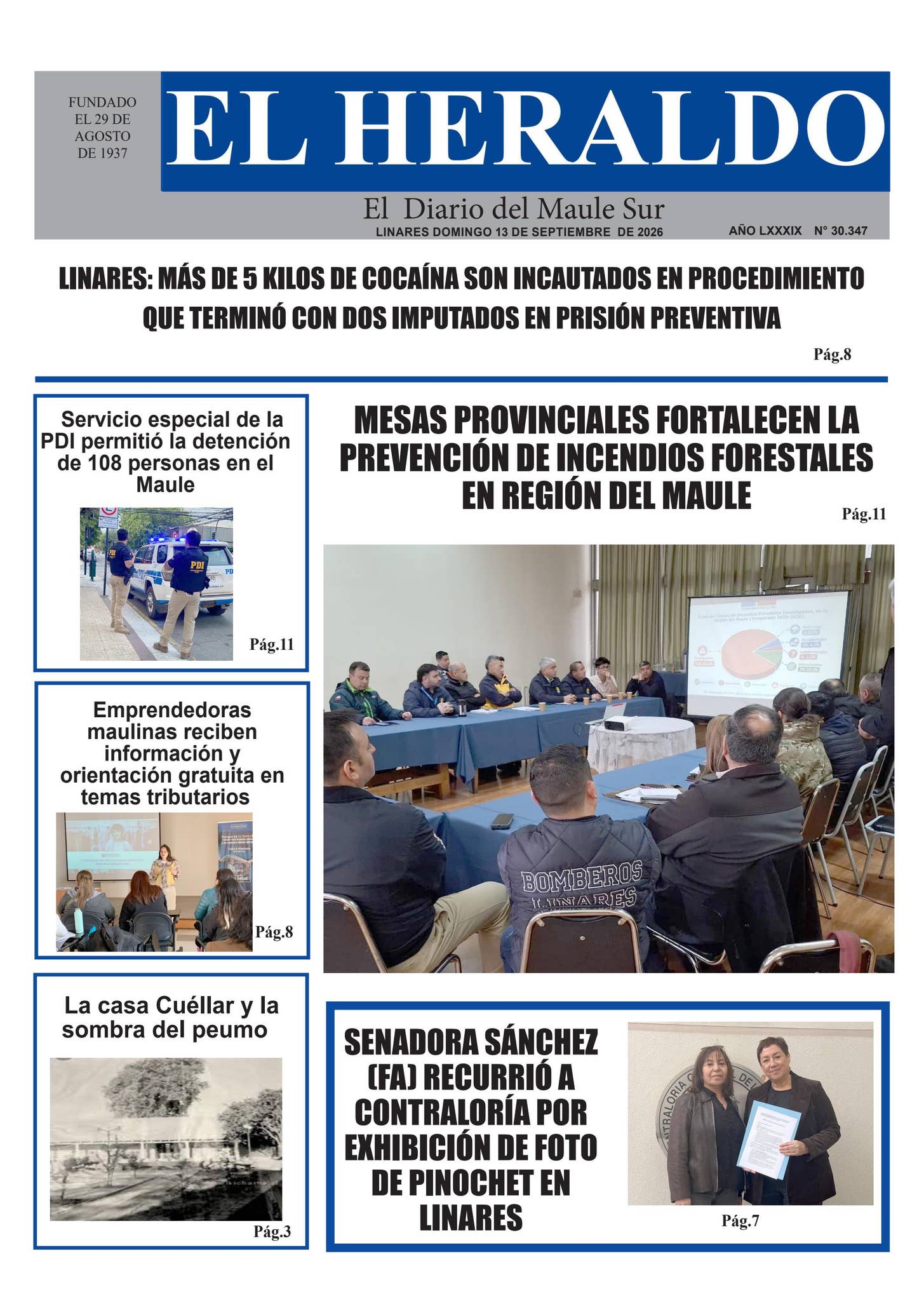 Domingo 13 de septiembre 2026