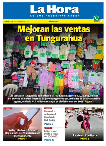 Tungurahua 13 de septiembre de 2026